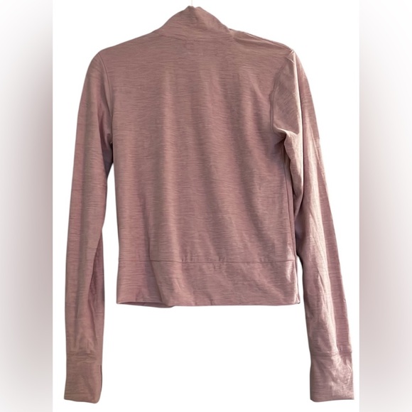 OLD NAVY Active Marble Pink Mock Neck Twist Waist Workout Top, Size Small, GUC. - Picture 9 of 9